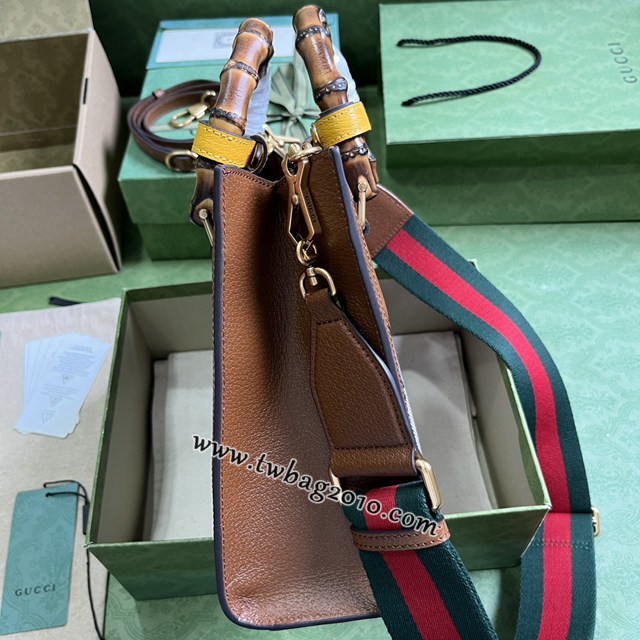 gucci專櫃新款肩背手袋 古馳原廠皮竹節中號手提包 jcp1566
